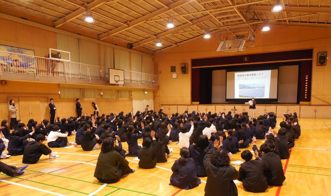 発電の説明の様子