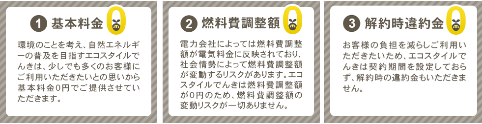 3つの0円